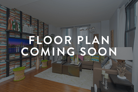 Floor plan for studio, 1 bath, 660 sqft